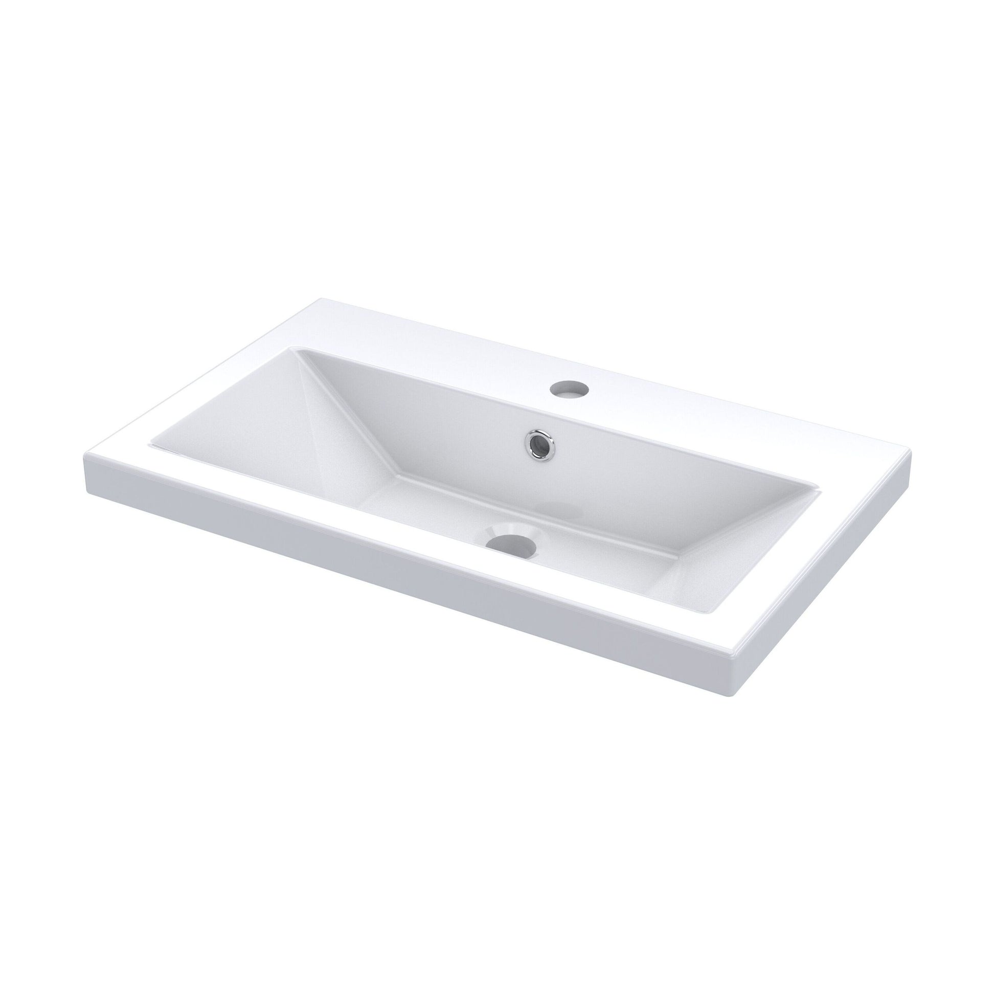 [BCBM313] Ceramic Rear Tap Basin 605x360 - Cutout