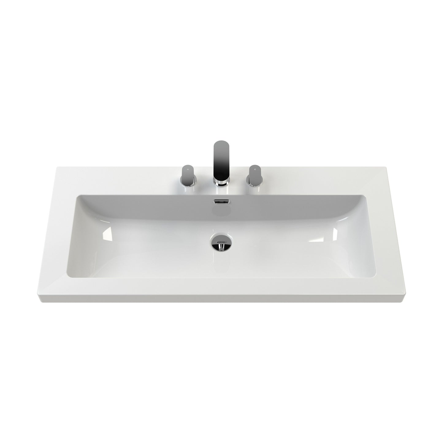 [BCBM637] 1000 x 460 Contemporary Basin 3TH - Cutout