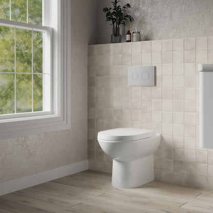 [BCBW005P] D-Shape Back To Wall Toilet Pan   - 400mm x 375mm x 535mm - Lifestyle 3