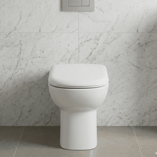 [BCBW006P] Comfort Height Back To Wall Toilet Pan  - 455 x 375 x 545mm - Silo