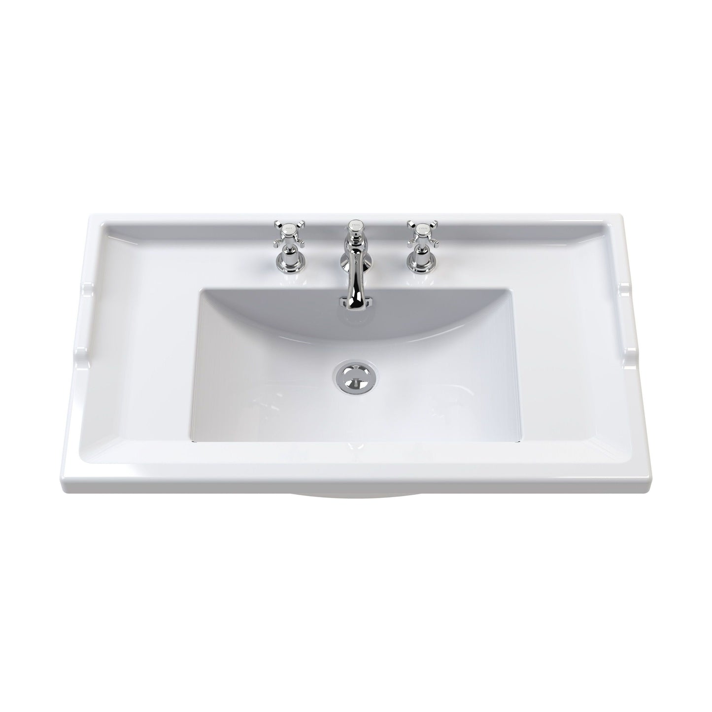 [BCCB035] 800mm Traditional Basin 3TH - Cutout