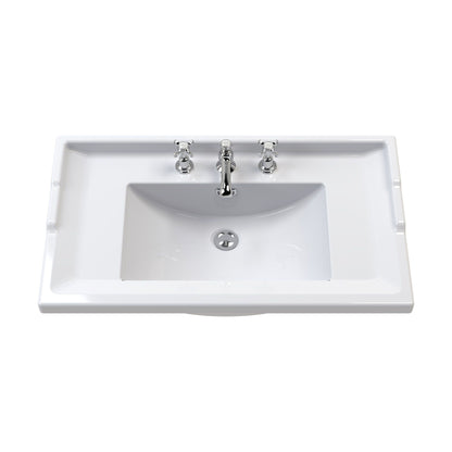 [BCCB035] 800mm Traditional Basin 3TH - Cutout