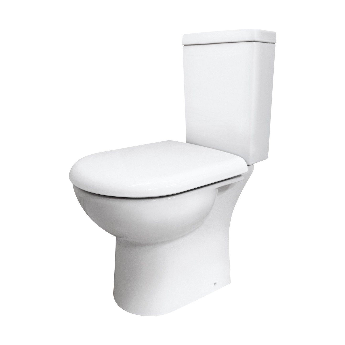 [BCCP003] Modern Bathroom Design Toilet Pan with Cistern and Fittings , 745 x 360 x 620mm, White - Cutout