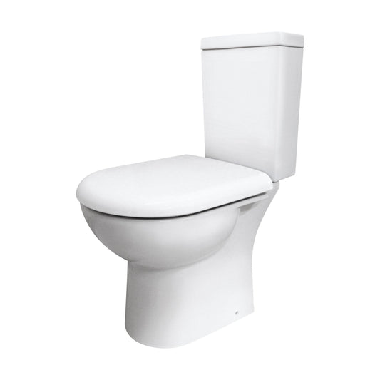 [BCCP003] Modern Bathroom Design Toilet Pan with Cistern and Fittings , 745 x 360 x 620mm, White - Cutout