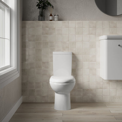 [BCCP003] Modern Bathroom Design Toilet Pan with Cistern and Fittings , 745 x 360 x 620mm, White - Lifestyle 1
