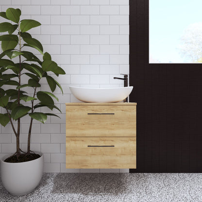 [BCCT259] Balterley Nova Contemporary Round Bathroom Countertop Basin, Sleek Round Design, Matt White, 615 mm - Lifestyle 1