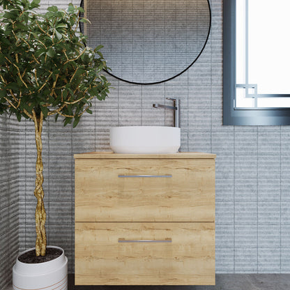 [BCCT262] Balterley Nova Contemporary Round Bathroom Countertop Basin, Stylish Rounded Design, Matt White, 350 mm - Lifestyle 1