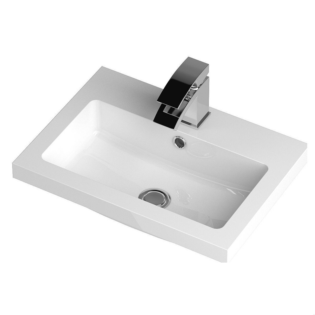 [BCDY312] 500 Rear Tap Basin 1Th - Cutout