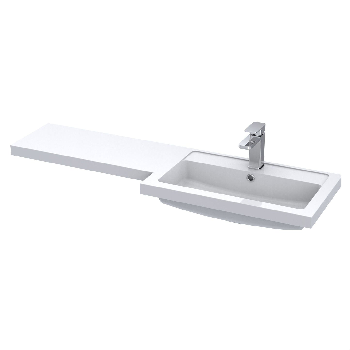 [BCDY414R] 1200 L shaped polymarble basin RH - Cutout
