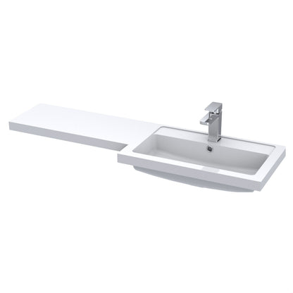 [BCDY414R] 1200 L shaped polymarble basin RH - Cutout