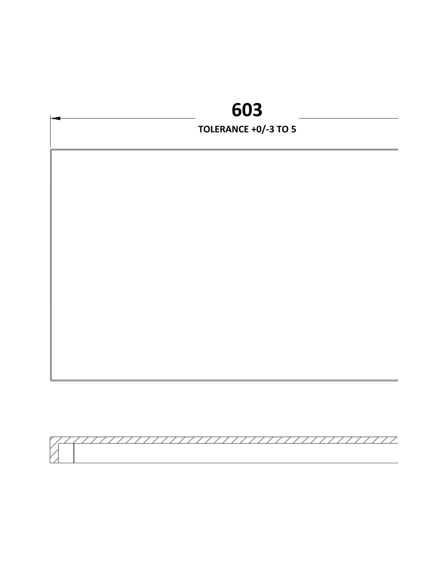 [BCDY453] 600 Wc Unit Top 600x355 - Technical Drawing