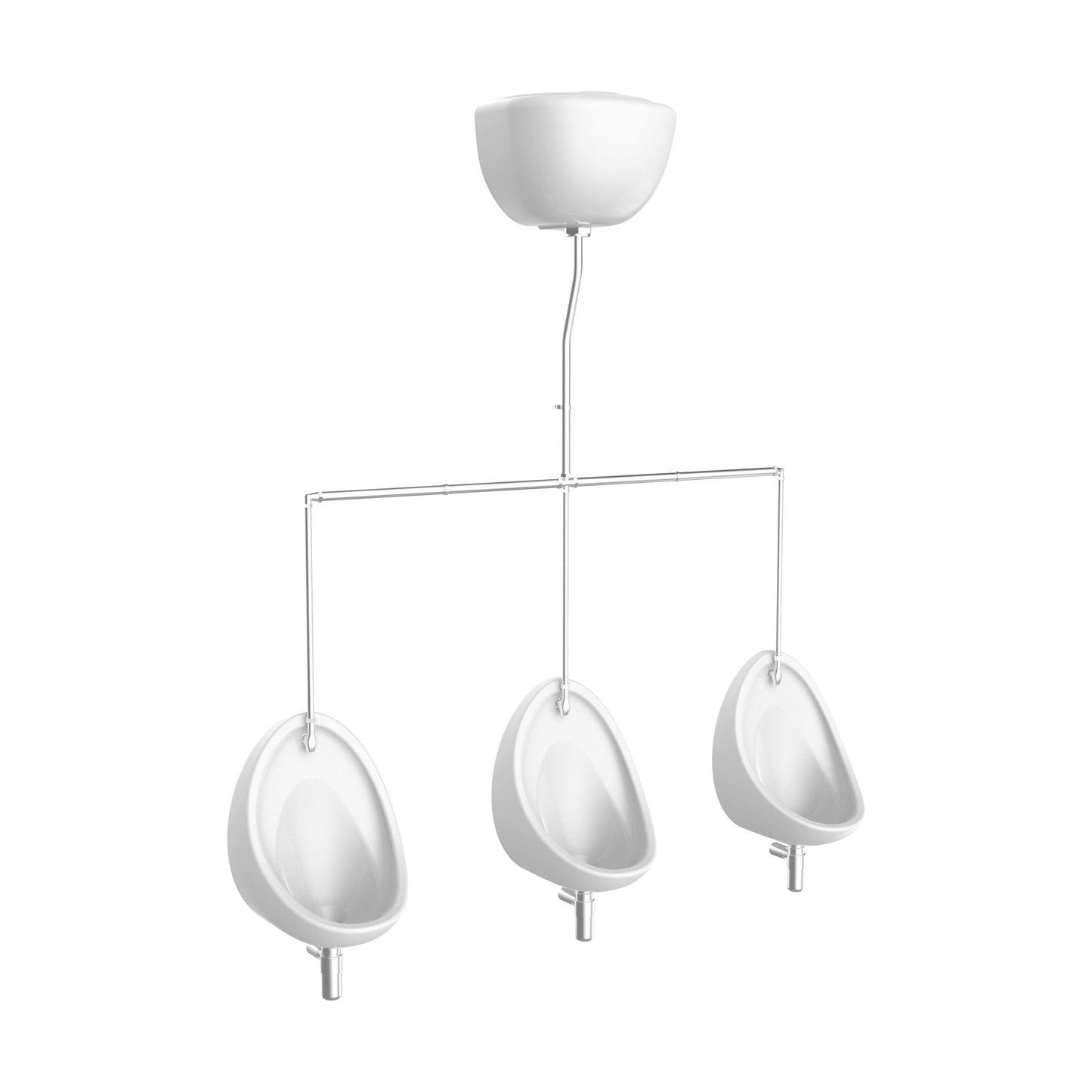 [BCEU403B] Exposed Urinal Pack-400mm 3Bowl - Cutout
