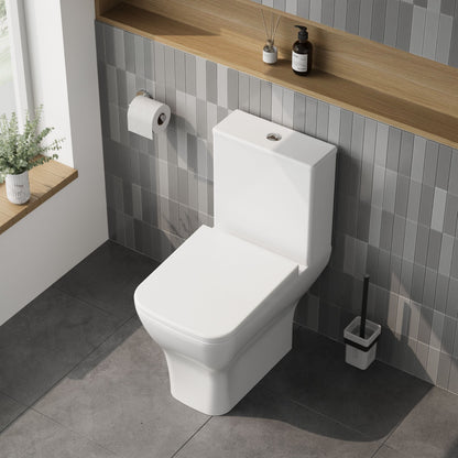 [BCFR450] Hilderstone Modern Close Coupled Toilet with Soft Close Seat - Lifestyle 2