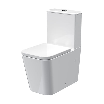 [BCFR550] Hilderstone Modern Close-Coupled Rimless Toilet with Soft Close Seat - Cutout