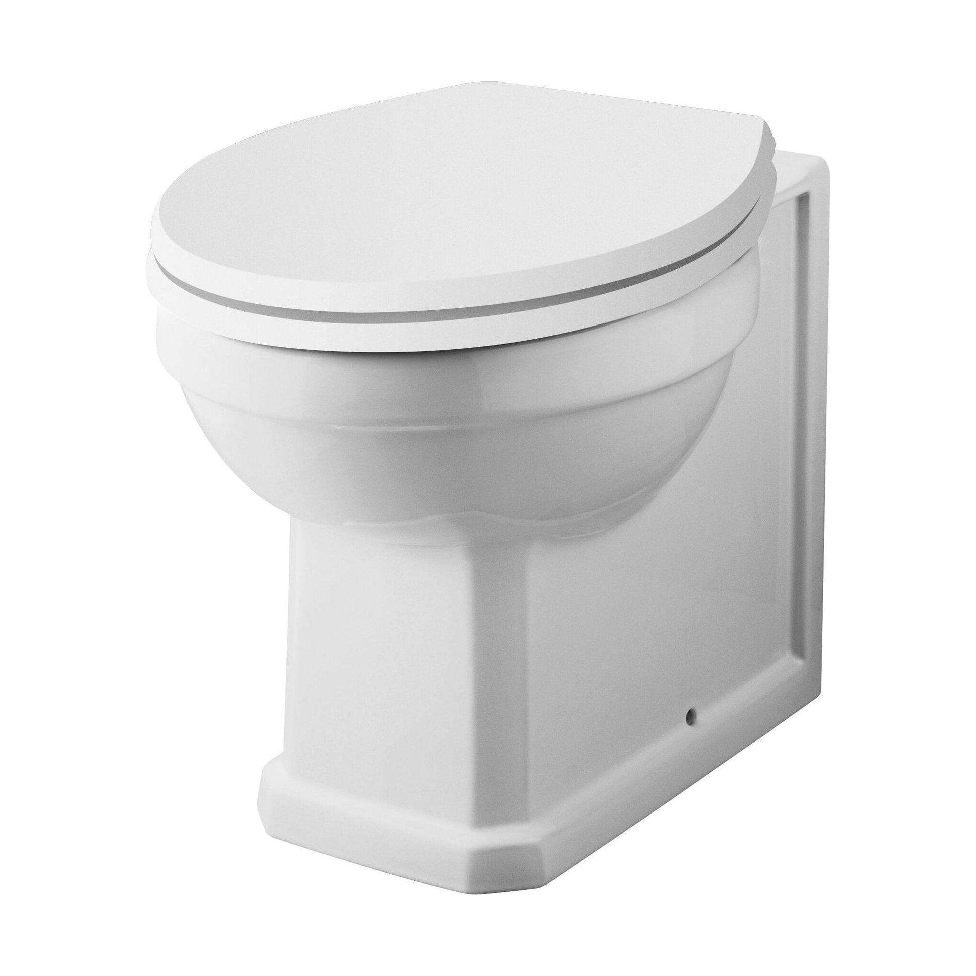 [BCHA806] Traditional Back to Wall Toilet Pan, Classic White Ceramic WC with Timeless Bathroom Design by Balterley - Cutout