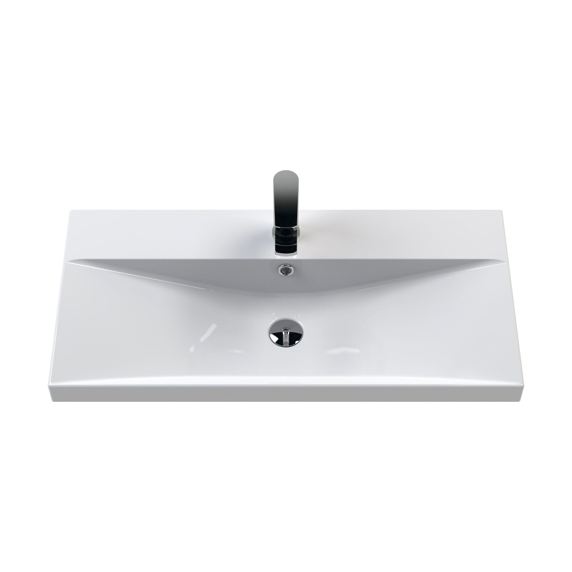 [BCMB035] 800 Thin Edged Basin 1TH - Cutout