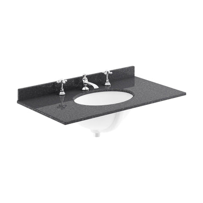 [BCMT230] 800 Single Bowl Marble Top 3TH - Cutout