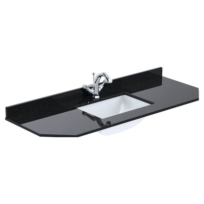 [BCMT275] 1200 SINGLE BOWL ANGLED MARBLE TOP 1TH - Cutout