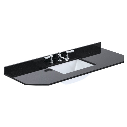 [BCMT278] 1200 SINGLE BOWL ANGLED MARBLE TOP 3TH - Cutout