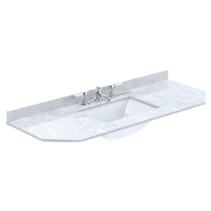 [BCMT279] 1200 SINGLE BOWL ANGLED MARBLE TOP 3TH - Cutout