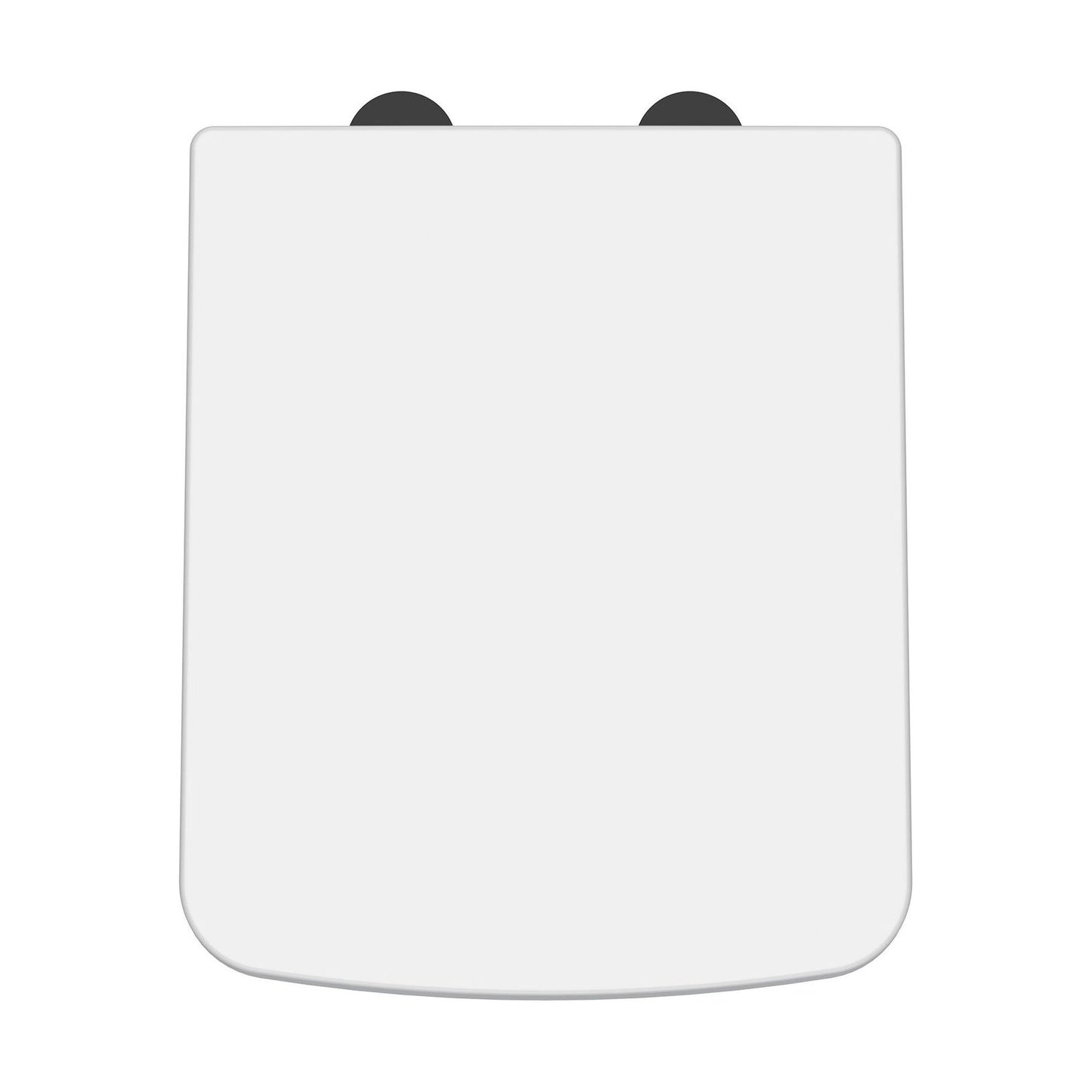 [BCOP198B] Balterley Square Soft Close Toilet Seat With Top Fix Hinge - Cutout