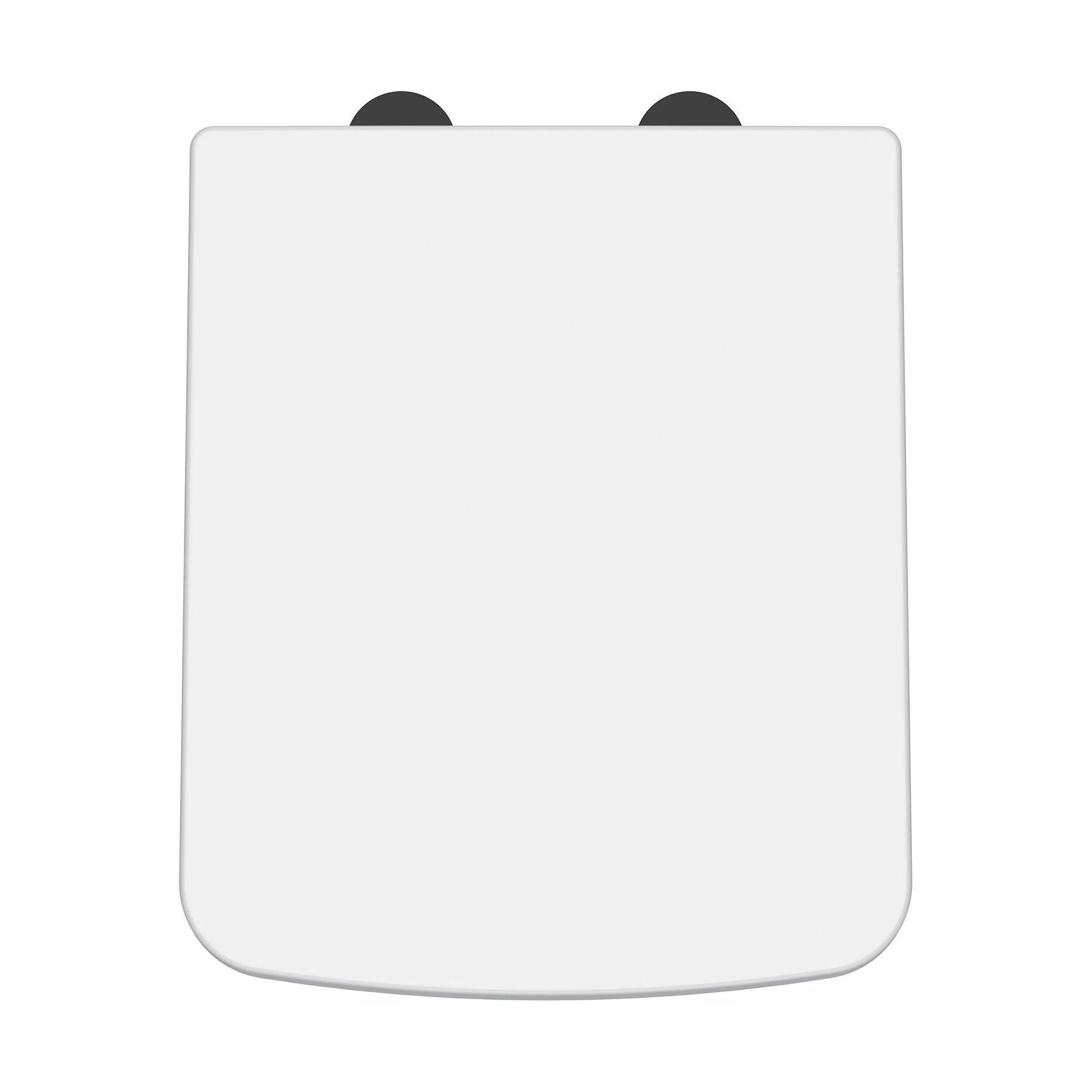 [BCOP198B] Balterley Square Soft Close Toilet Seat With Top Fix Hinge - Cutout