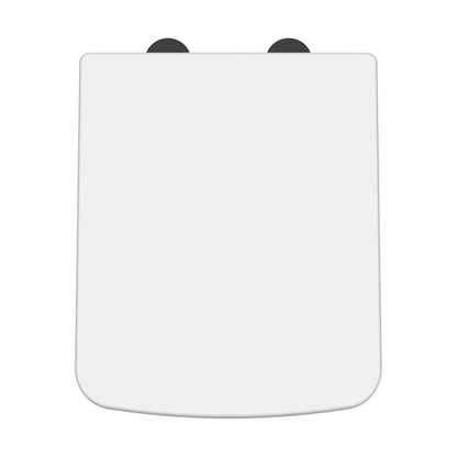 [BCOP198B] Balterley Square Soft Close Toilet Seat With Top Fix Hinge - Cutout