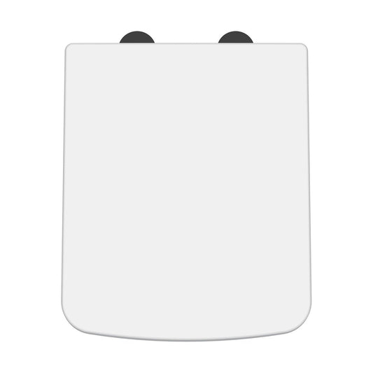 [BCOP198B] Balterley Square Soft Close Toilet Seat With Top Fix Hinge - Cutout