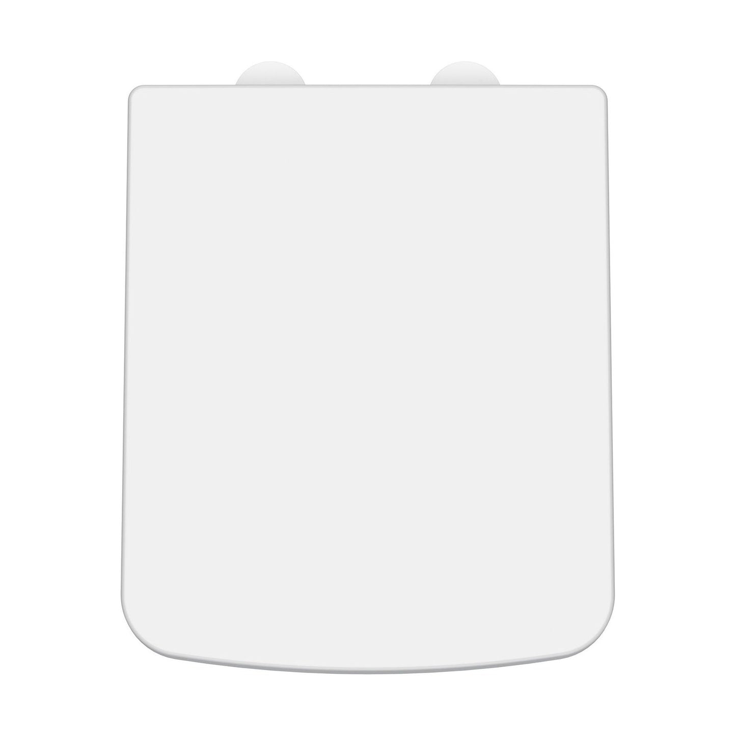 [BCOP198W] Balterley Square Soft Close Toilet Seat With Top Fix Hinge - Cutout