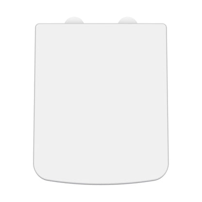 [BCOP198W] Balterley Square Soft Close Toilet Seat With Top Fix Hinge - Cutout