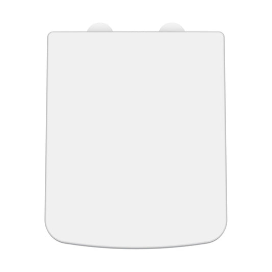 [BCOP198W] Balterley Square Soft Close Toilet Seat With Top Fix Hinge - Cutout
