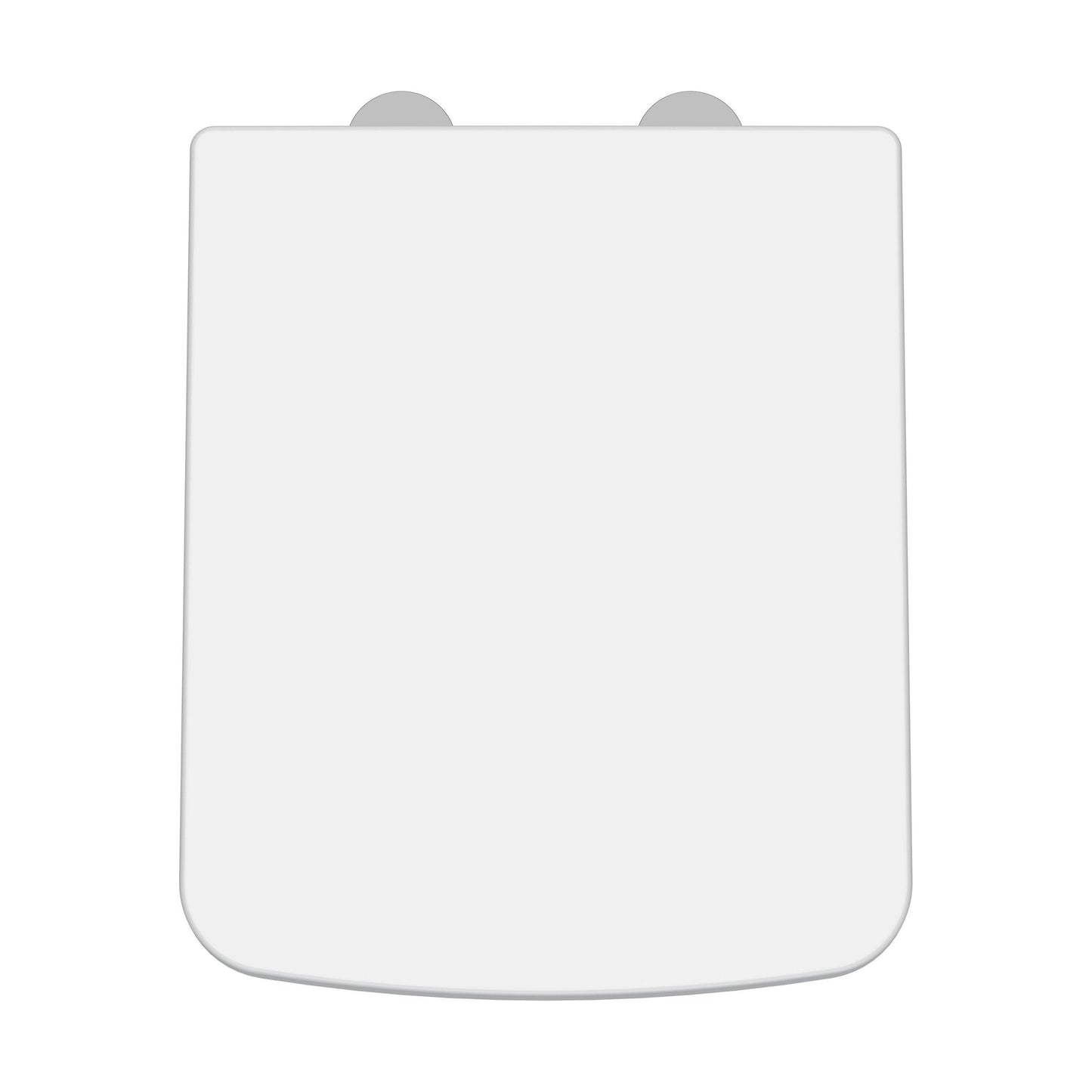 [BCOP198] Luxury Square Top Fix Soft Close - Tapered Edge - White - Cutout