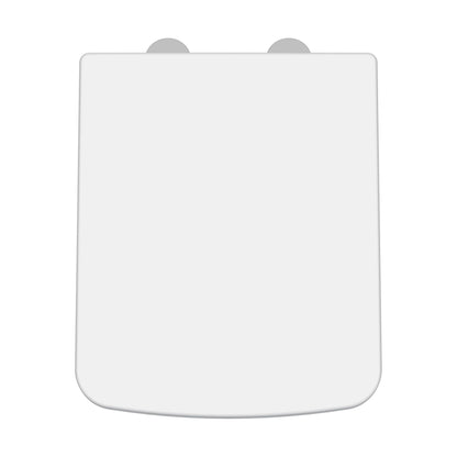[BCOP198] Luxury Square Top Fix Soft Close - Tapered Edge - White - Cutout
