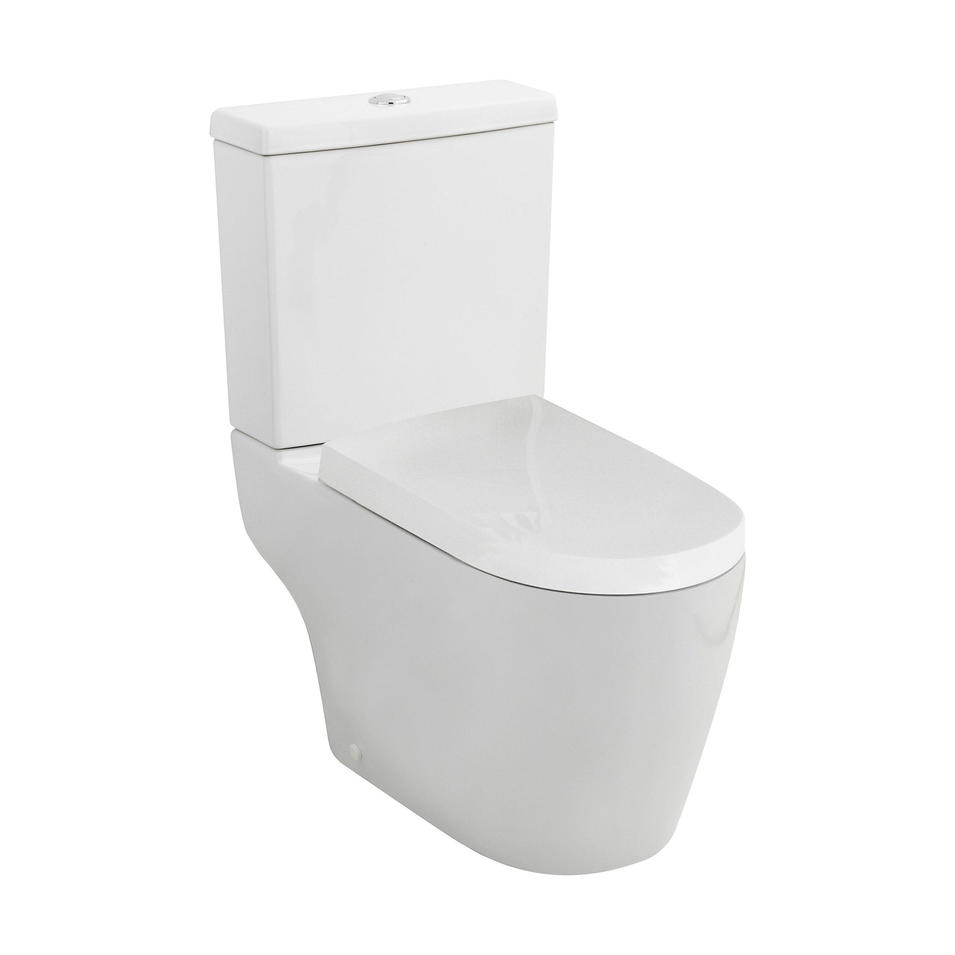 [BCPR005] Dilhorne Round Semi Flush to Wall Toilet with Soft Close Seat - Cutout