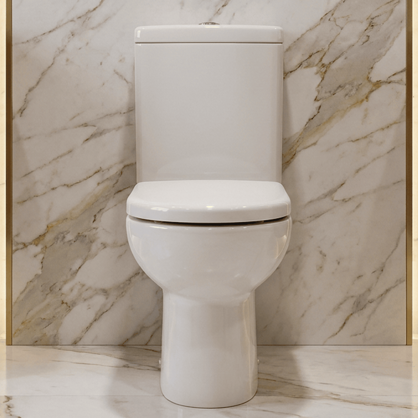 [BCRI001] Newborough Compact Toilet Pan & Cistern - 805mm x 360mm x 625mm - Silo
