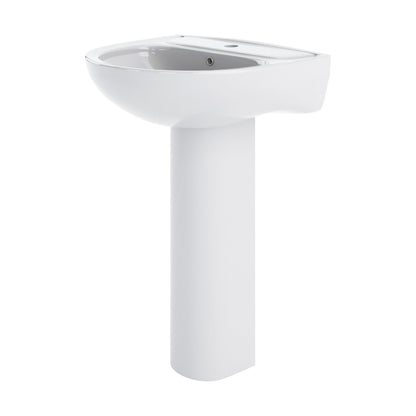 [BCRI003] Round 1 Tap Hole Basin with Full Pedestal - Cutout
