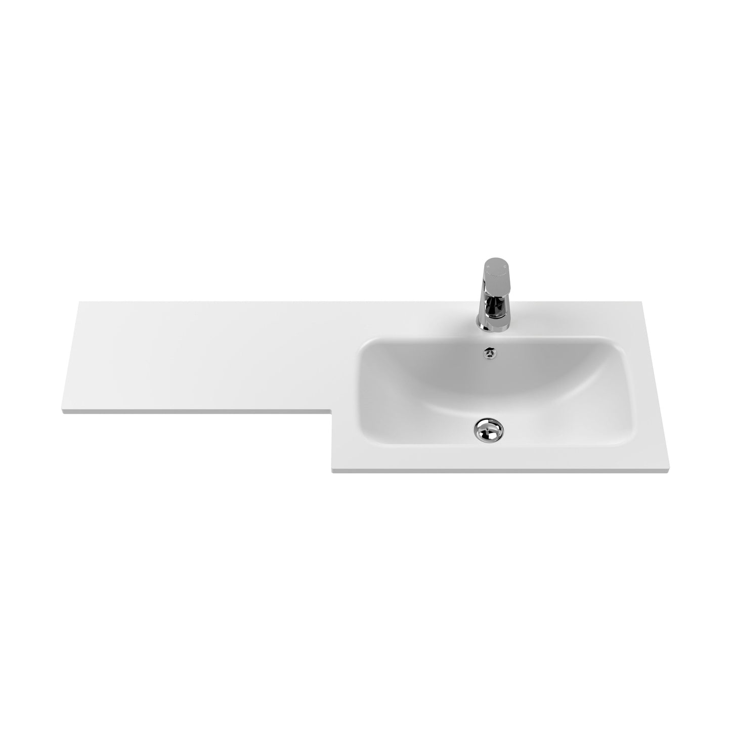[BCSB111R] L Shaped Basin RH 1T/H - Cutout