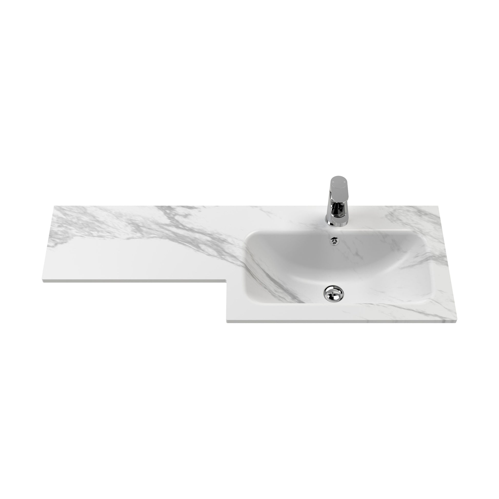 [BCSB911R] L Shaped Basin RH 1T/H - Cutout