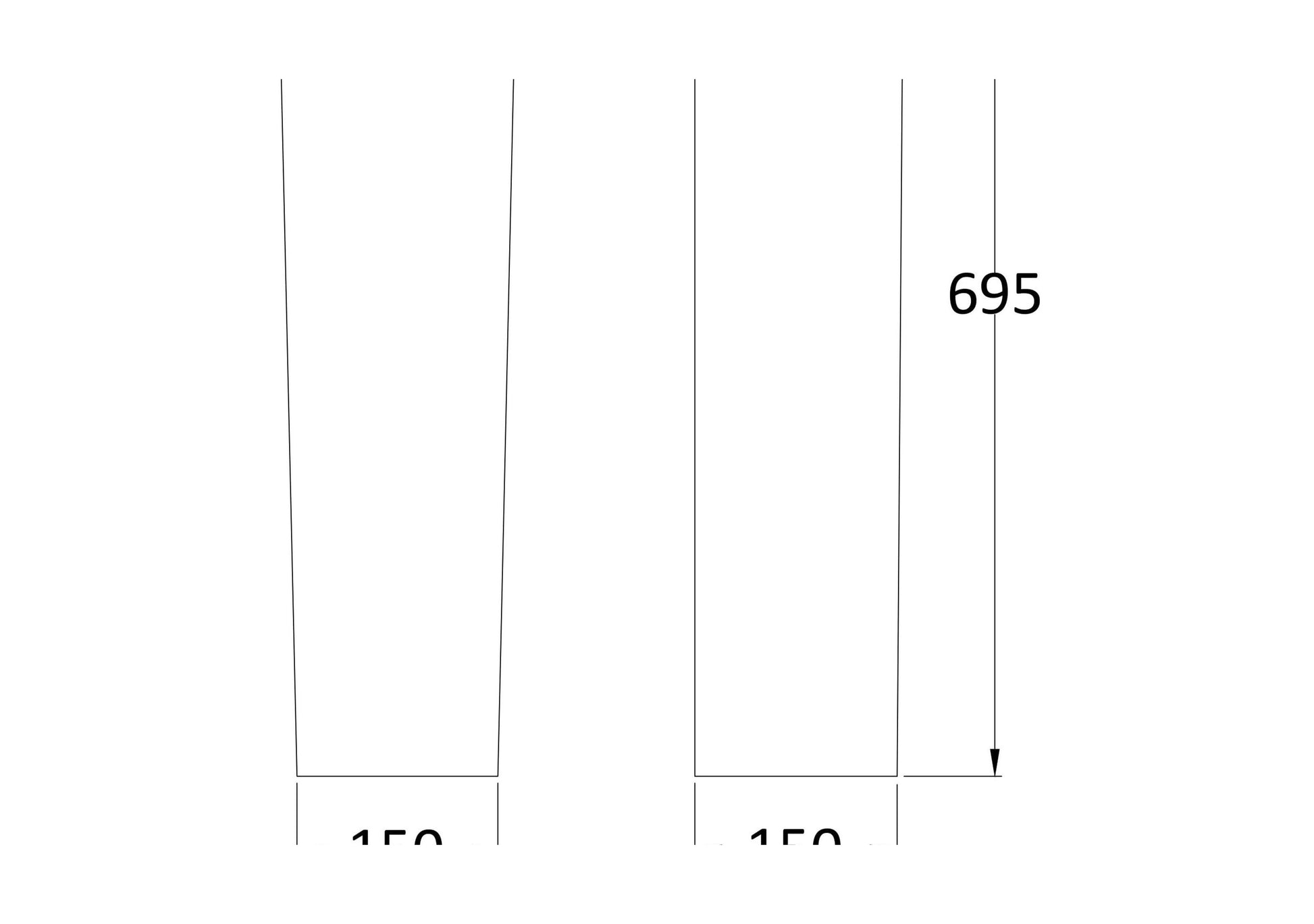 [BCSP603] Full Pedestal - Technical Drawing