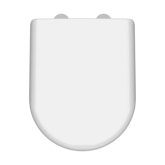 [BCTS004] Luxury Soft Close D Shape Top Fix - White - Cutout