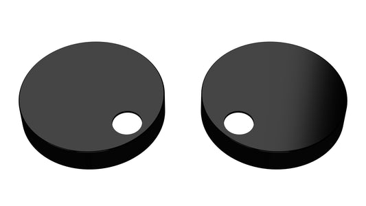 [BCTSC402] Toilet Seat Cover Caps Black NTS004/007 - Cutout