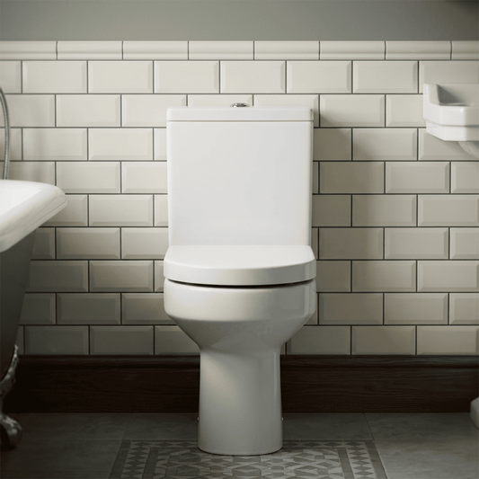 [BCVI003] Copmere Semi-Flush to Wall Pan & Cistern - 800mm x 397mm x 625mm - Silo