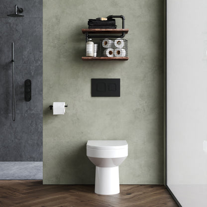 [BCVI606P] Back Round Back To Wall Toilet Pan  - 410mm x 370mm x 520mm - Lifestyle 1