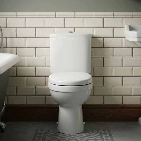 [BCVT250] Churnet Pan Cistern and Soft Close Seat 780mm x 375mm x 640mm - White - Silo