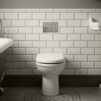 [BCVT296P] Churnet Comfort Height Back To Wall Toilet Pan - 440mm x 360mm x 540mm - Silo