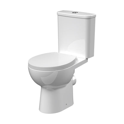 [BCVT750] Contemporary Curved Rimless Toilet Pan, Cistern and Soft Close Seat - Cutout