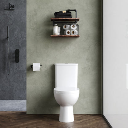 [BCVT750] Contemporary Curved Rimless Toilet Pan, Cistern and Soft Close Seat - Lifestyle 1