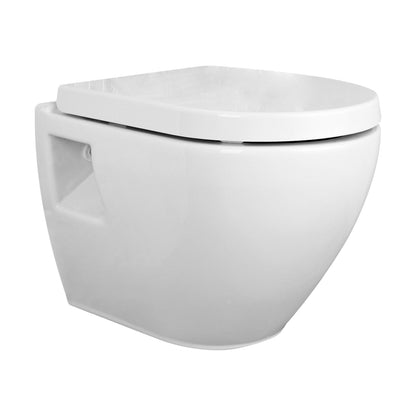 [BCWP900CP] Balterley Contemporary Bathroom Round Toilet Pan, 350mm x 355mm - White - Cutout