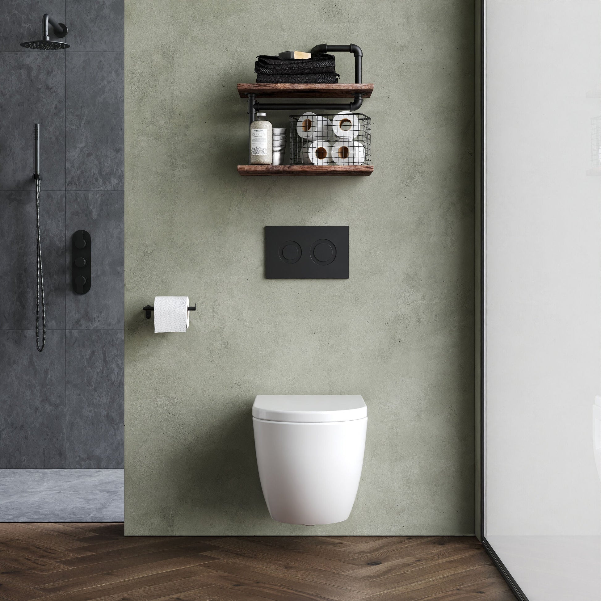 [BCWP900CP] Balterley Contemporary Bathroom Round Toilet Pan, 350mm x 355mm - White - Lifestyle 1