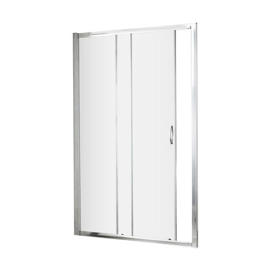 [BE5MSL12] Contemporary 5mm Toughened Safety Glass Sliding Shower Door - 1200mm - Chrome - Balterley - Cutout